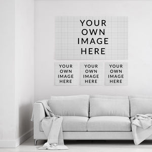 Your own images - Custom Canvas Art (4 Pieces Display)