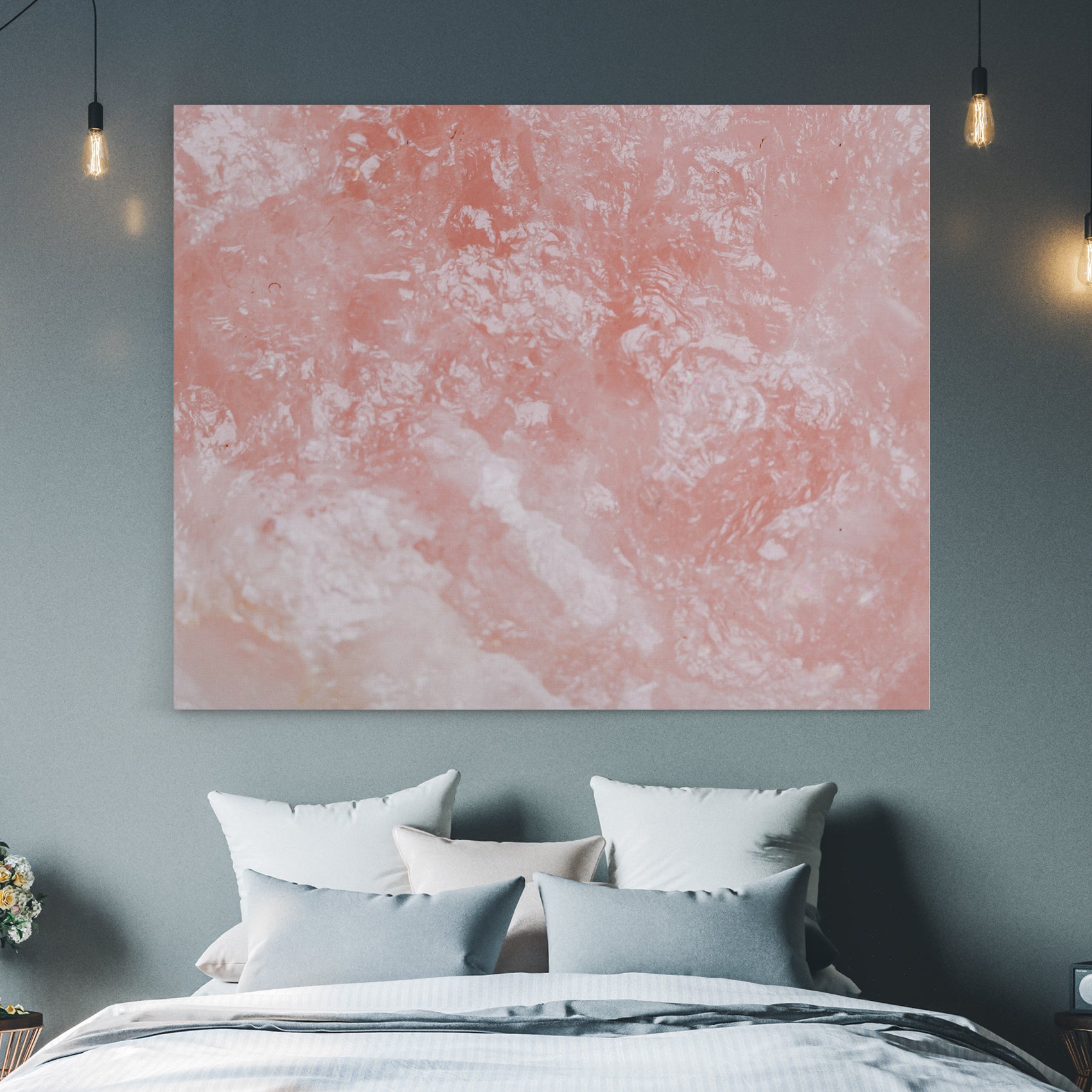 abstract pink canvas