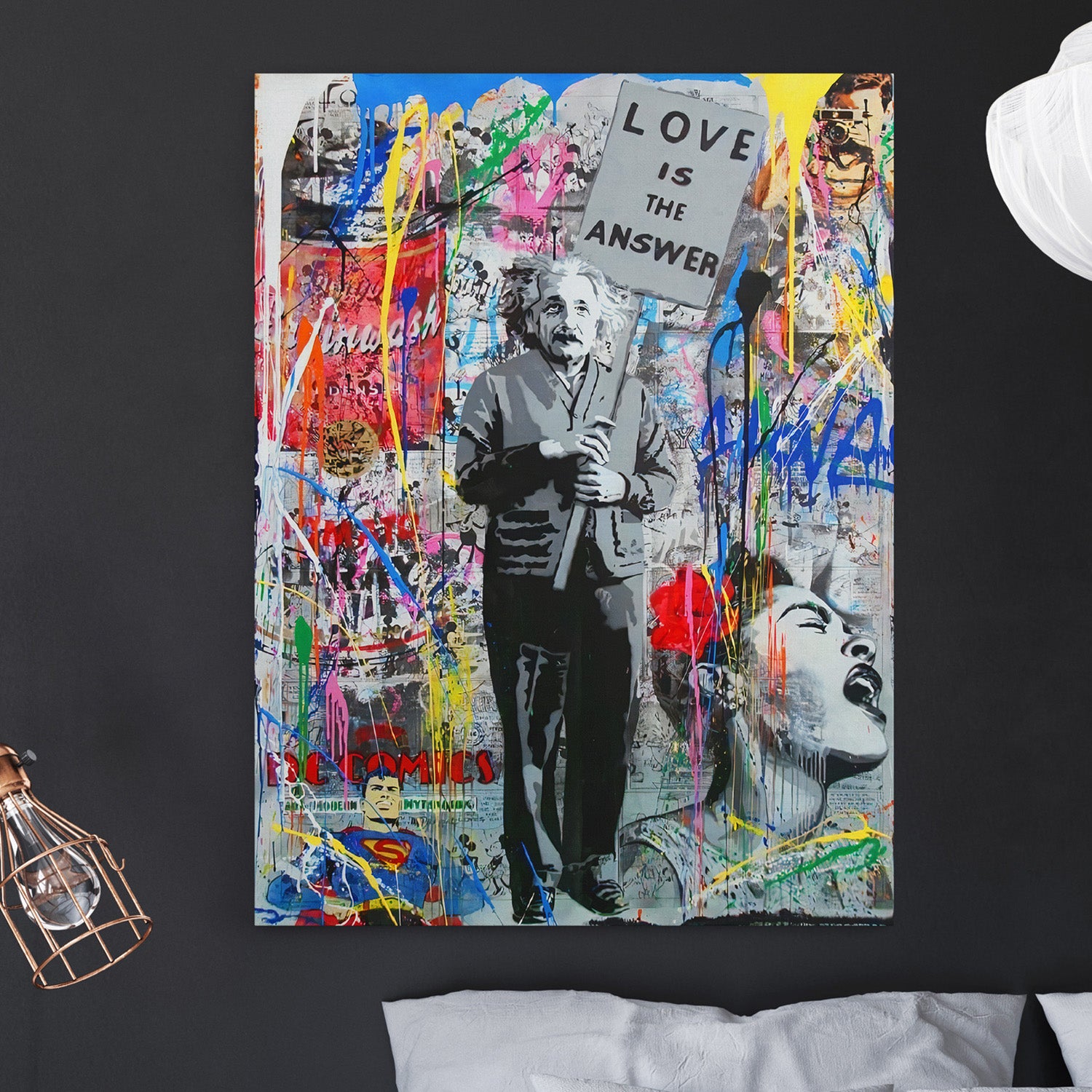 Love is the Answer Banksy - Canvas Art