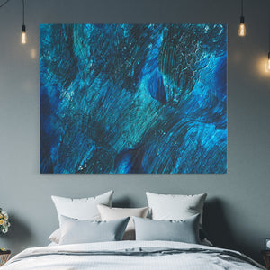 abstract blue canvas
