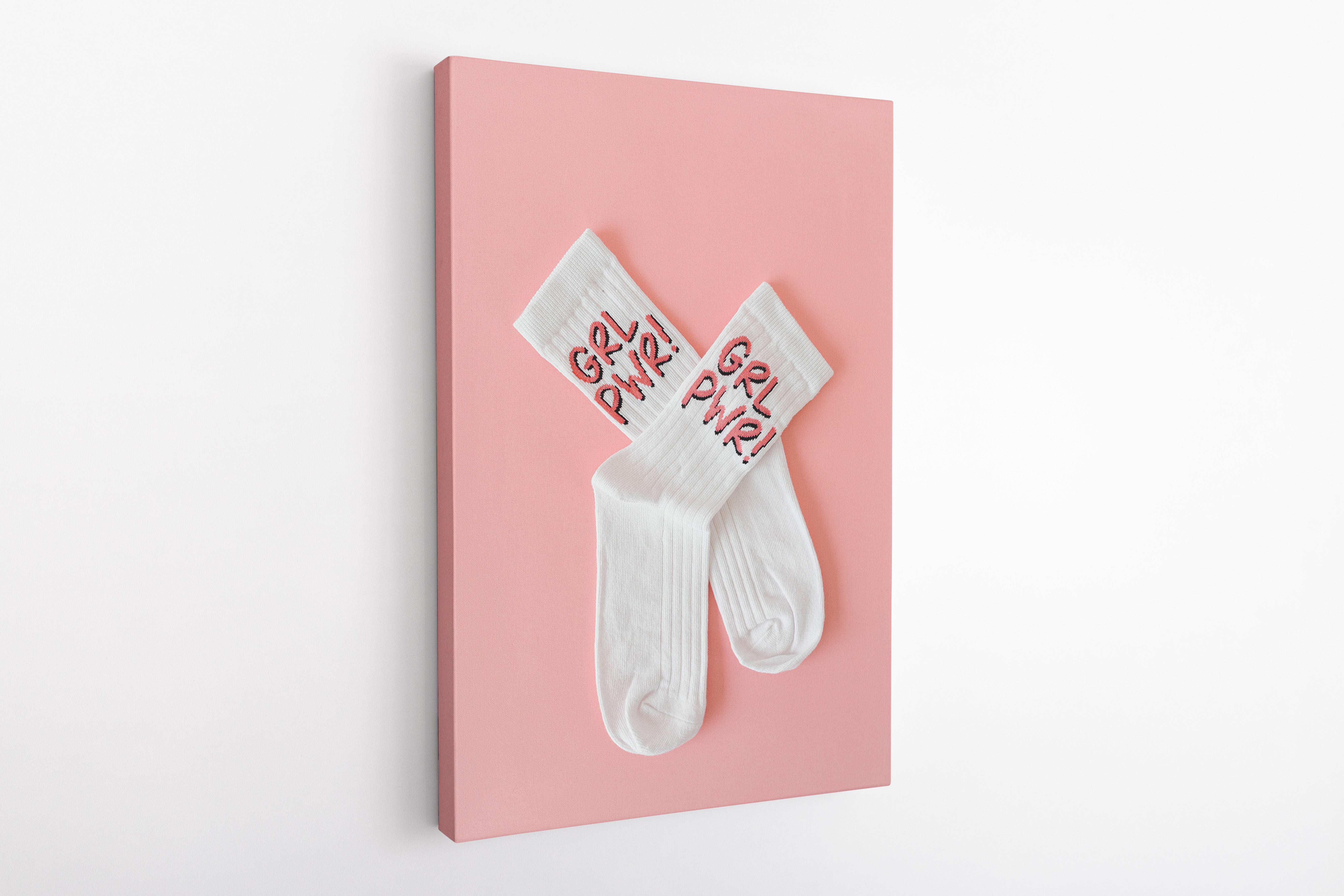 Girl power socks - Canvas Art