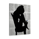 Silhouette Woman - Canvas (3.5cm Gallery Depth) - Portraits & Co
