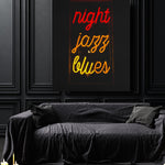Night, jazz and blues - Canvas Art