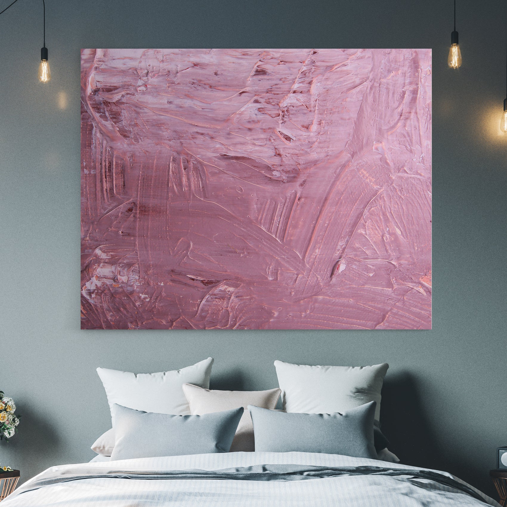 abstract pink canvas
