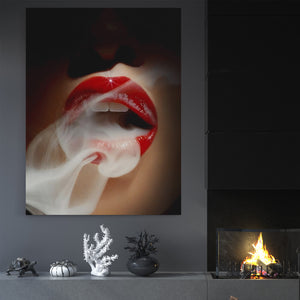 Smokey Lips - Canvas Art