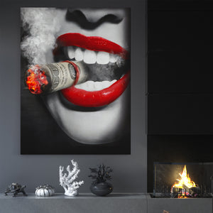 Money & Cigarettes - Canvas Art