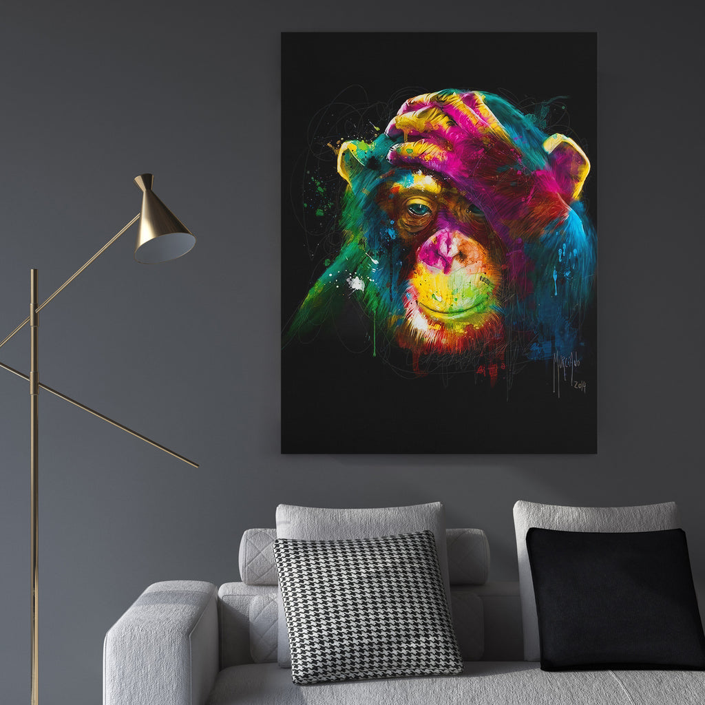 The Thinking Monkey - Canvas Art