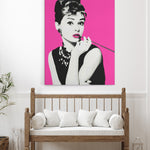Audrey in pink (3.5cm Gallery Depth)