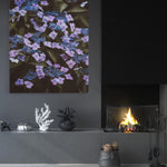 Purple flowers  - Canvas Art