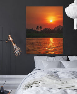 Island sunset - Canvas Art