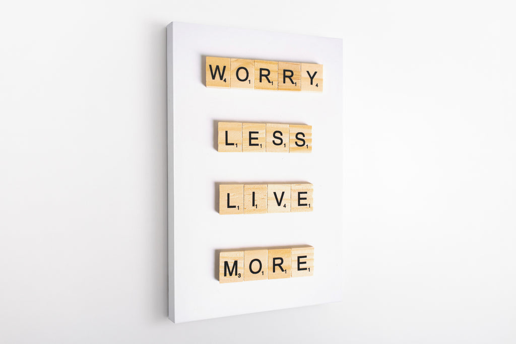Worry less, live more - Canvas Art