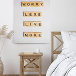 Worry less, live more - Canvas Art
