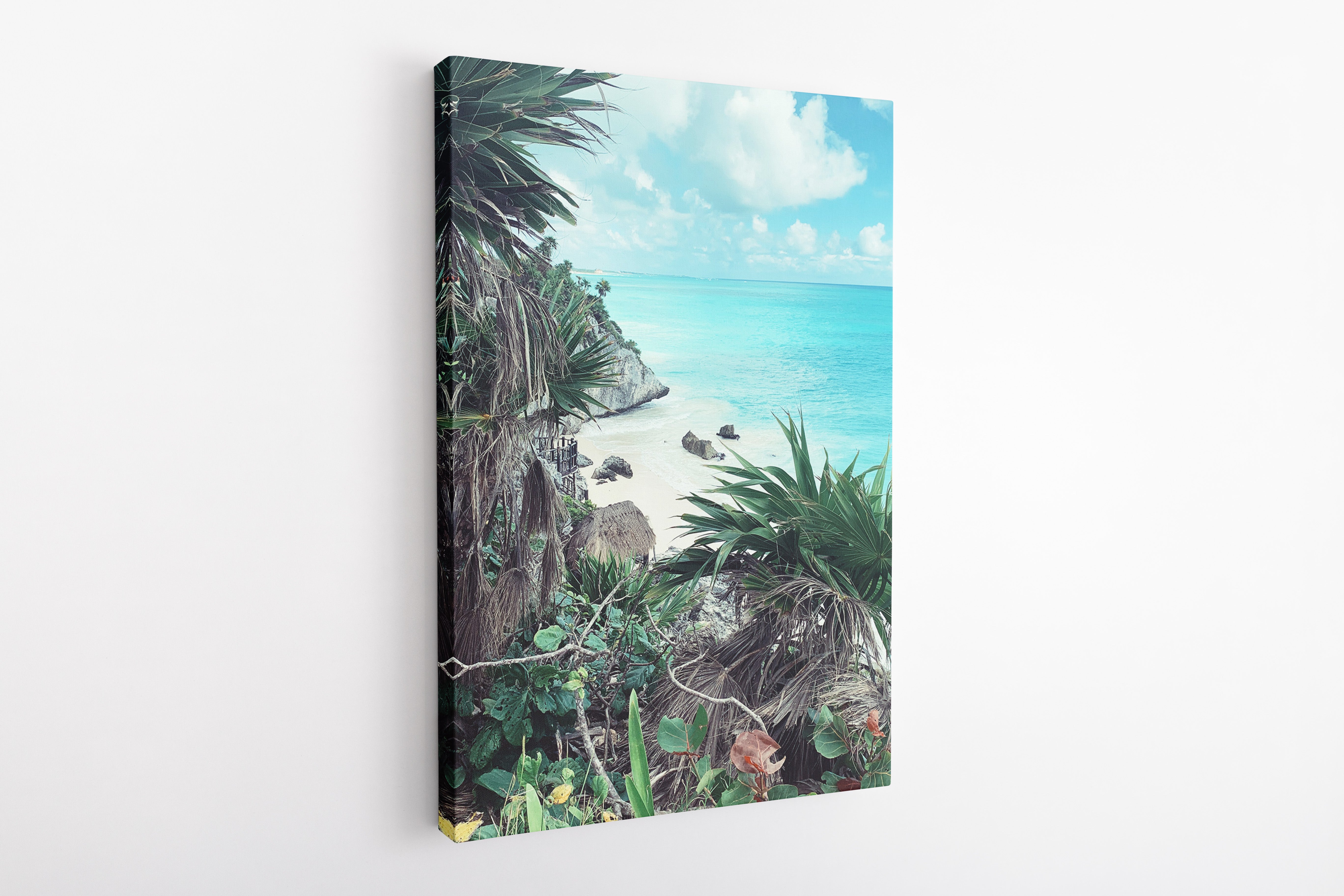 Palms and the ocean  - Canvas Art