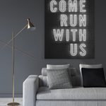 Come run with us - Canvas Art