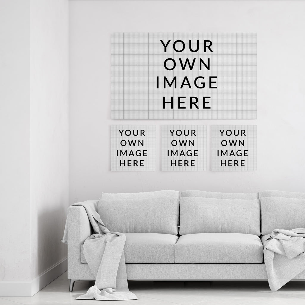 Your own images - Custom Canvas Art (4 Pieces Display)