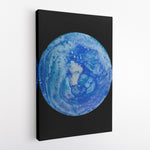 Planet in blue - Canvas Art
