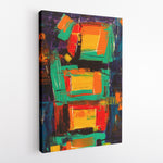 Colourful squares - Canvas Art
