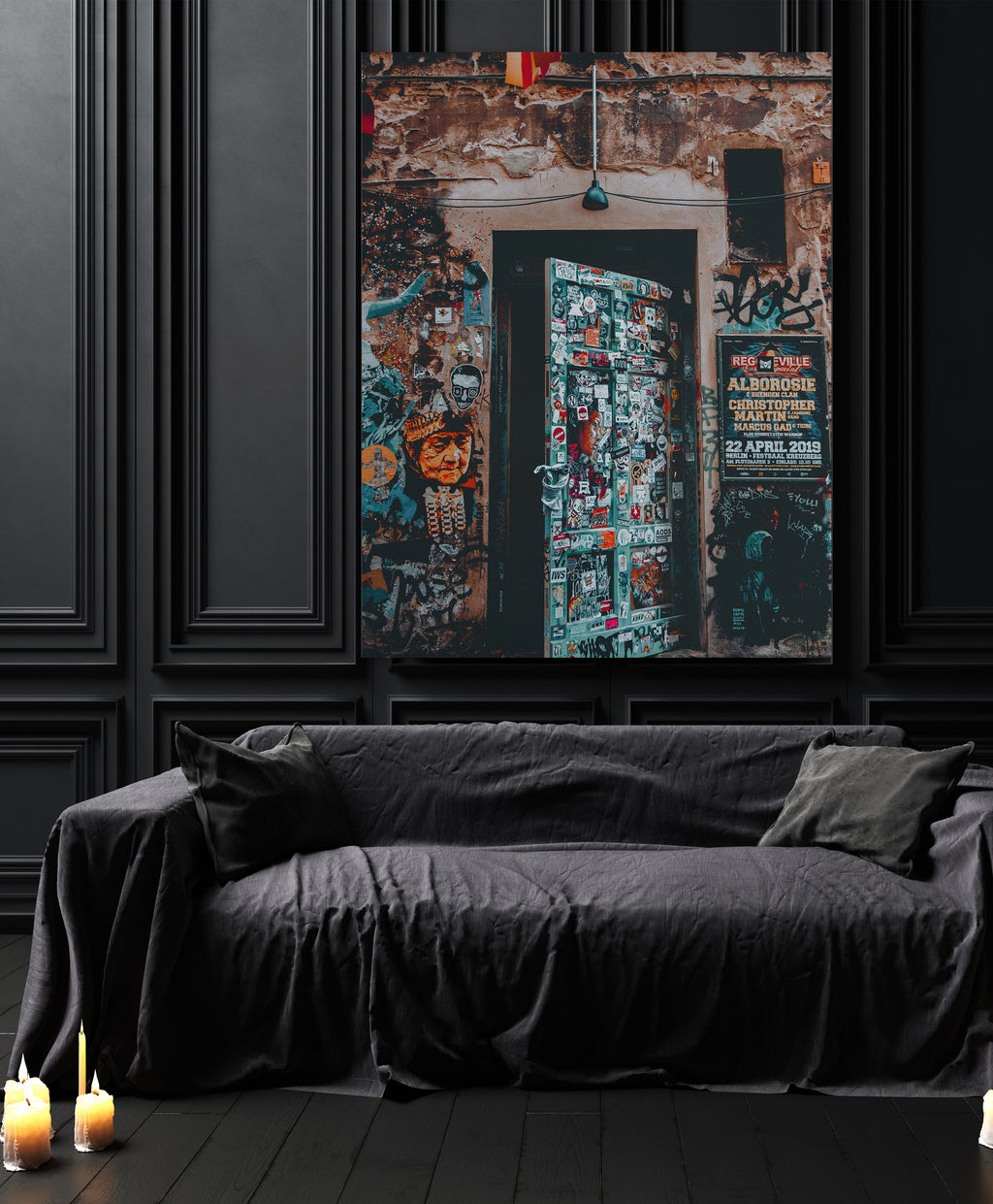 Rock that wall - Canvas Art